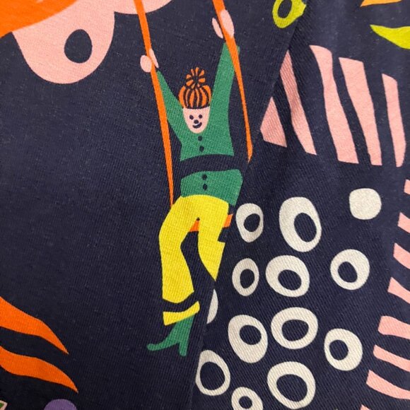 Bold Print Drawstring Cotton Dress - Picture 8 of 10